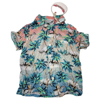 Load image into Gallery viewer, Boys PAPER WINGS, lightweight cotton short sleeve shirt, rhinos, NEW, size 6,  
