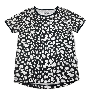 unisex Duke of LONDON, black & white stretchy tee / top, NEW, size 10,  