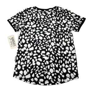 unisex Duke of LONDON, black & white stretchy tee / top, NEW, size 10,  