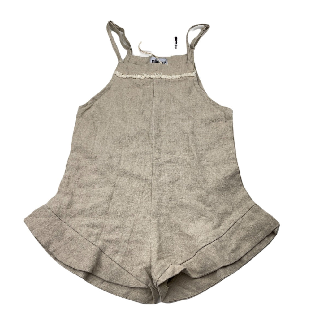 Girls Mii Love Mu, 100% linen summer playsuit / romper, NEW, size 4,  