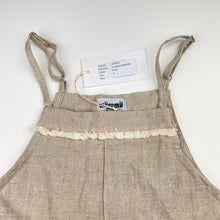 Load image into Gallery viewer, Girls Mii Love Mu, 100% linen summer playsuit / romper, NEW, size 4,  