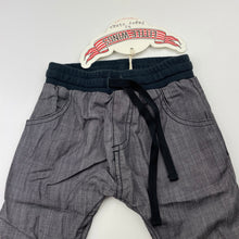 Load image into Gallery viewer, Boys LITTLE WINGS, lined chambray pants/bottoms, elasticated, NEW, size 3 months,  