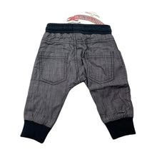 Load image into Gallery viewer, Boys LITTLE WINGS, lined chambray pants/bottoms, elasticated, NEW, size 3 months,  
