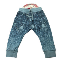 Load image into Gallery viewer, Boys LITTLE WINGS, organic cotton track pants, spiders, NEW, size 12 months,  