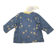 Load image into Gallery viewer, unisex LITTLE WINGS, organic cotton long sleeve tee / top, owl, NEW, size 0000,  