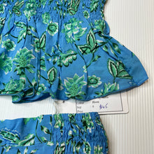 Load image into Gallery viewer, Girls Mii Love Mu, floral shirred lightweight top &amp; shorts, NEW, size 6,  