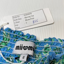 Load image into Gallery viewer, Girls Mii Love Mu, floral shirred lightweight top &amp; shorts, NEW, size 6,  