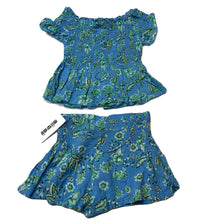 Load image into Gallery viewer, Girls Mii Love Mu, floral shirred lightweight top &amp; shorts, NEW, size 6,  