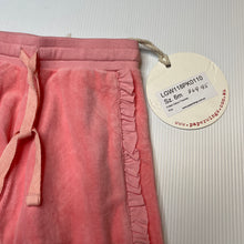 Load image into Gallery viewer, Girls LITTLE WINGS, pink velour organic cotton track pants, NEW, size 6 months,  