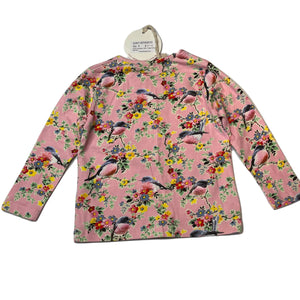 Girls PAPER WINGS, floral organic cotton blend long sleeve tee / top, NEW, size 3,  