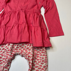 Girls LITTLE WINGS, organic cotton frilled romper dress, NEW, size 2,  