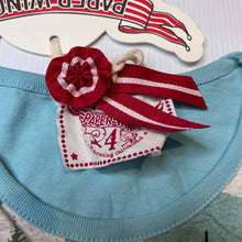 Load image into Gallery viewer, Girls PAPER WINGS, lightweight organic cotton t-shirt dress, NEW, size 4, L: 52cm at front