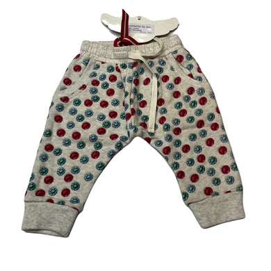 unisex LITTLE WINGS, organic cotton track pants, elasticated, NEW, size 3 months,  
