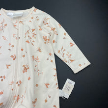 Load image into Gallery viewer, unisex Toshi, soft cotton zip coverall / romper, NEW, size 00,  