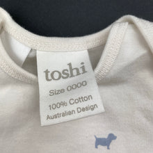 Load image into Gallery viewer, unisex Toshi, cotton romper, dogs, NEW, size 0000,  