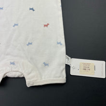 Load image into Gallery viewer, unisex Toshi, cotton romper, dogs, NEW, size 0000,  