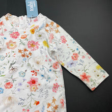Load image into Gallery viewer, Girls Toshi, floral long sleeve swim one-piece, UPF 50+, NEW, size 00,  