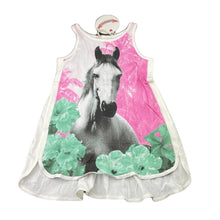 Load image into Gallery viewer, Girls PAPER WINGS, organic cotton singlet dress, horse, NEW, size 5, L: 54cm