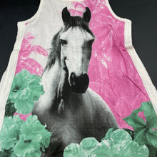 Load image into Gallery viewer, Girls PAPER WINGS, organic cotton singlet dress, horse, NEW, size 5, L: 54cm