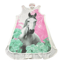 Load image into Gallery viewer, Girls PAPER WINGS, organic cotton singlet dress, horse, NEW, size 8, L: 60cm