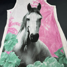Load image into Gallery viewer, Girls PAPER WINGS, organic cotton singlet dress, horse, NEW, size 8, L: 60cm