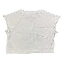 Load image into Gallery viewer, Girls PAPER WINGS, organic cotton cropped sweat top, rainbow, NEW, size 4,  