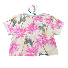 Load image into Gallery viewer, Girls PAPER WINGS, soft organic cotton cropped tee / top, zebra, NEW, size 5,  