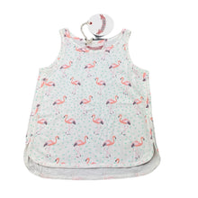 Load image into Gallery viewer, Girls PAPER WINGS, lightweight organic cotton singlet top, flamigos, NEW, size 5,  