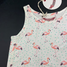 Load image into Gallery viewer, Girls PAPER WINGS, lightweight organic cotton singlet top, flamigos, NEW, size 5,  