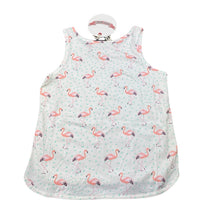 Load image into Gallery viewer, Girls PAPER WINGS, lightweight organic cotton singlet top, flamigos, NEW, size 6,  