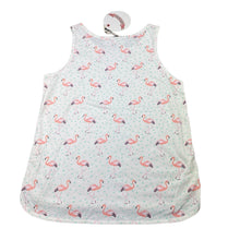 Load image into Gallery viewer, Girls PAPER WINGS, lightweight organic cotton singlet top, flamigos, NEW, size 10,  