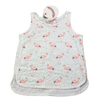 Load image into Gallery viewer, Girls PAPER WINGS, lightweight organic cotton singlet top, flamigos, NEW, size 4,  