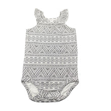 Load image into Gallery viewer, Girls black &amp; white, bodysuit / romper, NEW, size 12 months,  