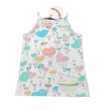 Load image into Gallery viewer, Girls PAPER WINGS, organic cotton blend singlet top, hot air balloons, EUC, size 5,  