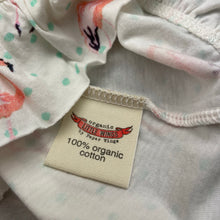 Load image into Gallery viewer, Girls LITTLE WINGS, organic cotton summer dress, flamingos, NEW, size 12 months, L: 39cm at front