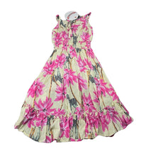 Load image into Gallery viewer, Girls PAPER WINGS, lightweight viscose hi-lo dress, zebras, NEW, size 4, L: 50cm at front