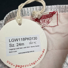 Load image into Gallery viewer, Girls LITTLE WINGS, organic cotton blend all-in-one skirt / footed leggings, NEW, size 2,  