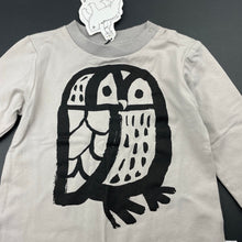 Load image into Gallery viewer, Boys Minti, stretchy long sleeve tee / top, owl, NEW, size 2,  