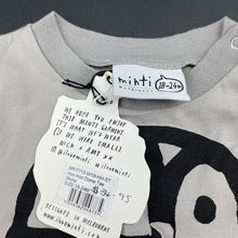 Load image into Gallery viewer, Boys Minti, stretchy long sleeve tee / top, owl, NEW, size 2,  