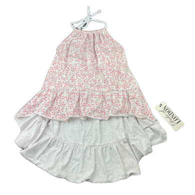 Girls Duke of LONDON, floral halter-neck hi lo dress, NEW, size 2, L: 42cm at front