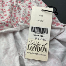 Load image into Gallery viewer, Girls Duke of LONDON, floral halter-neck hi lo dress, NEW, size 2, L: 42cm at front