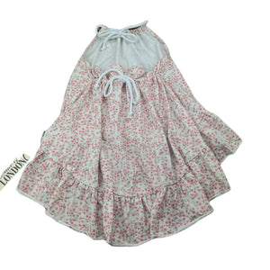 Girls Duke of LONDON, floral halter-neck hi lo dress, NEW, size 2, L: 42cm at front