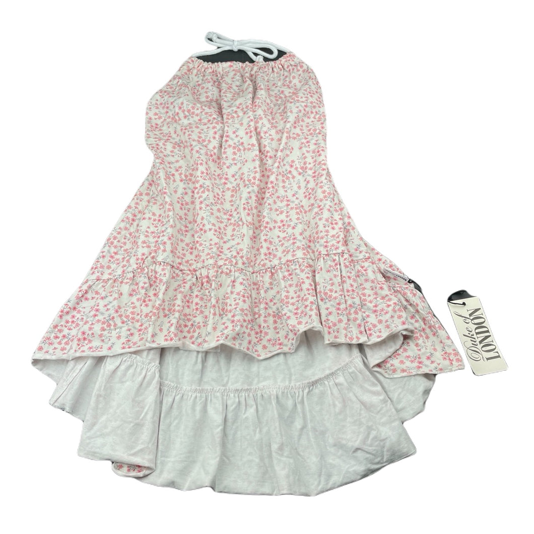 Girls Duke of LONDON, floral halter-neck hi lo dress, NEW, size 6, L: 57cm at front