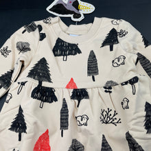 Load image into Gallery viewer, Girls Minti, thick fleece lined sweater dress, pockets, NEW, size 2, L: 49cm