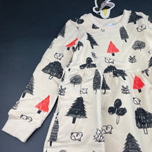 Load image into Gallery viewer, Girls Minti, thick fleece lined sweater dress, pockets, NEW, size 7, L: 64cm
