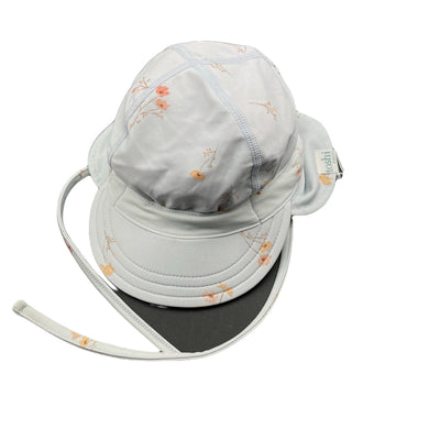 Girls Toshi, floral swim flap cap, UPF 50+, Sz: XS, circum: 43cm, NEW, size 000-00,  