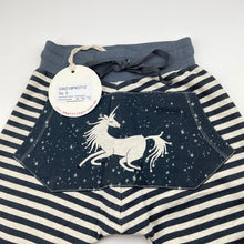 Load image into Gallery viewer, Girls PAPER WINGS, organic cotton slouch track pants, unicorn, NEW, size 5,  