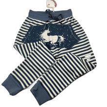 Load image into Gallery viewer, Girls PAPER WINGS, organic cotton slouch track pants, unicorn, NEW, size 7,  