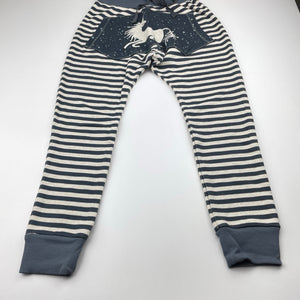 Girls PAPER WINGS, organic cotton slouch track pants, unicorn, NEW, size 7,  