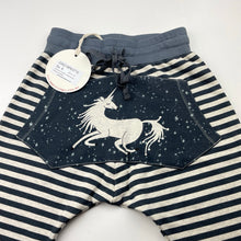 Load image into Gallery viewer, Girls PAPER WINGS, organic cotton slouch track pants, unicorn, NEW, size 8,  